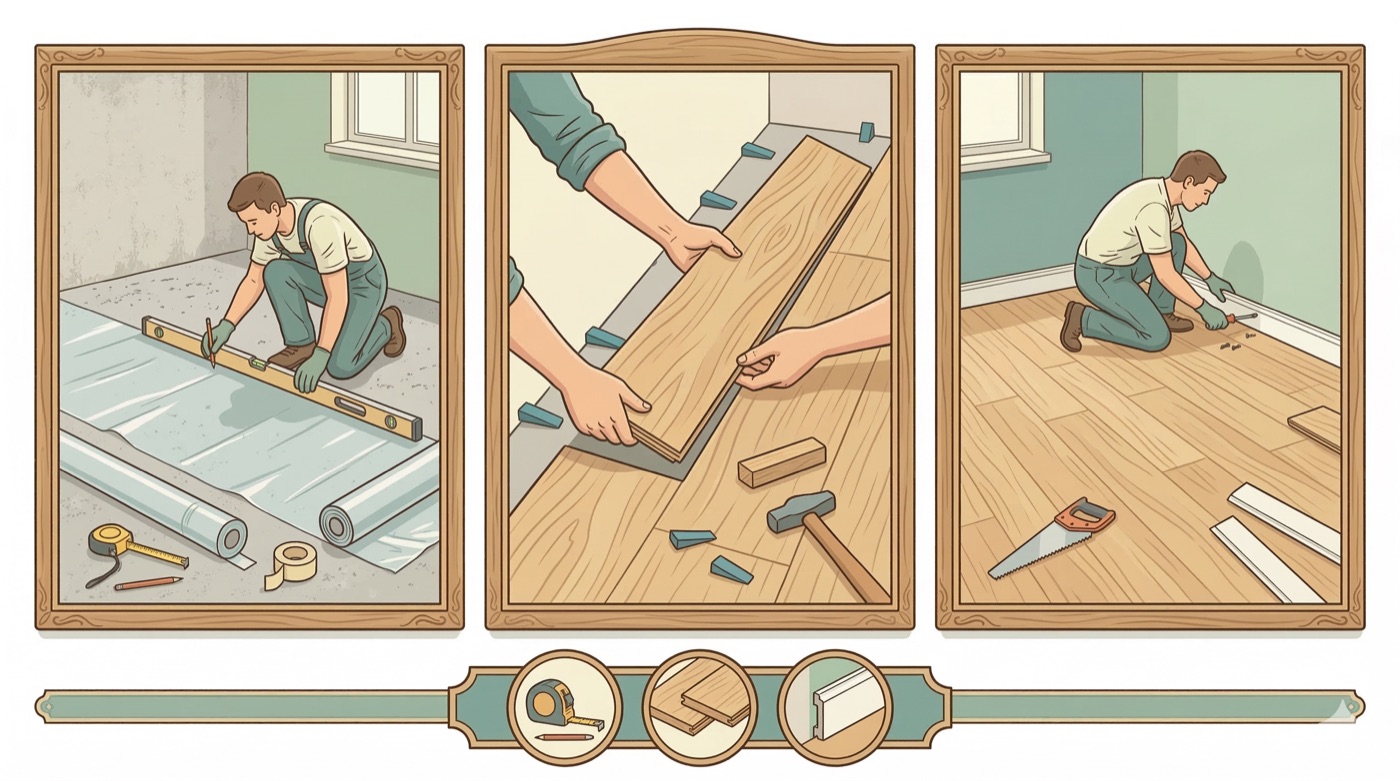 Postavljanje laminata: Vodič za početnike sa svim koracima