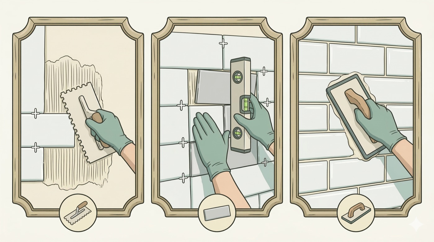 Postavljanje pločica u kupatilu: Kompletni vodič za početnike